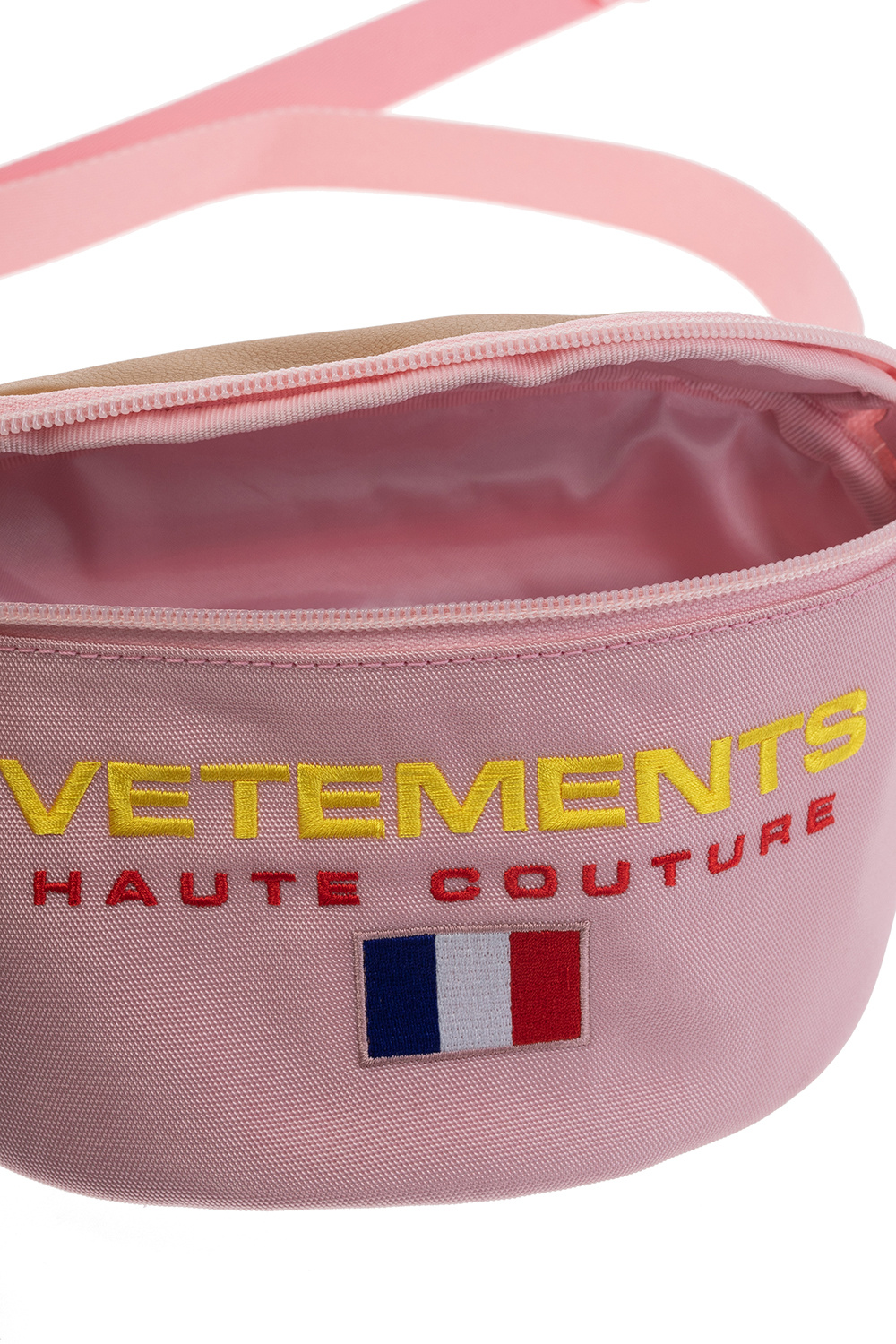 Pink Belt bag with logo VETEMENTS burberry small tri tone tb bag item SchaferandweinerShops GB